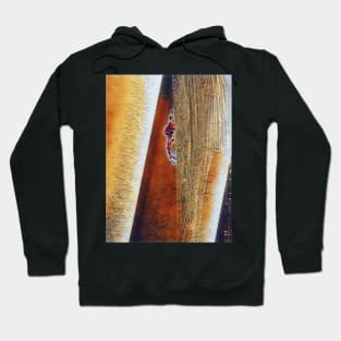 Spider in its web in earth tones Hoodie